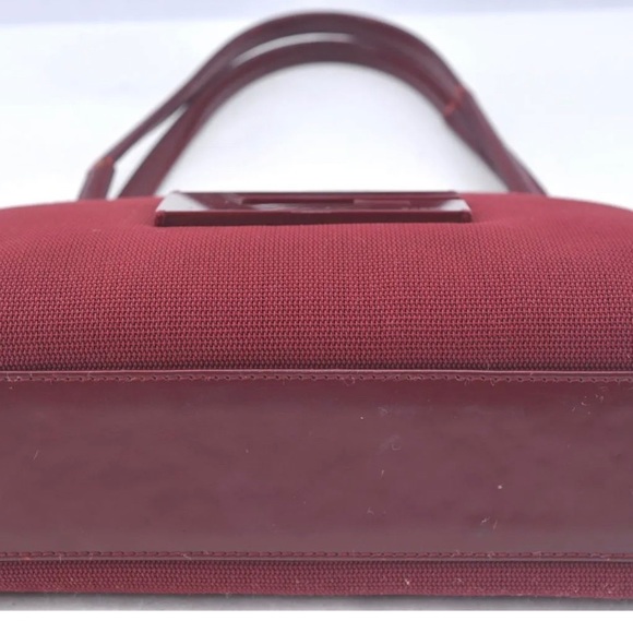 Rare 🦄 Red Authentic GUCCI Shoulder Hand Bag Nylon Leather - Picture 9 of 14